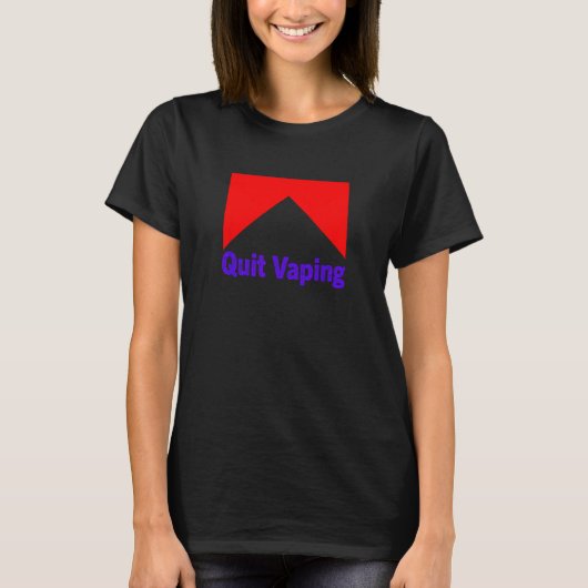 Mens Quit Vaping Be A Man T-Shirt (Vorderseite)