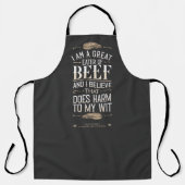 Mens Quote Funny Modern GRILLEN Beef Schürze (Vorderseite)