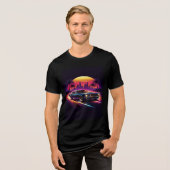 Mens Racing Car  Tri-Blend Shirt (Vorderseite voll)