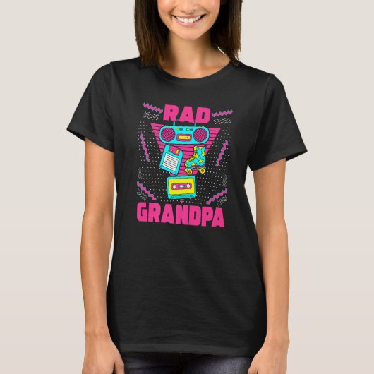 Mens Rad Grandpa 90s Aesthetic Nostalgia 1990's Re T-Shirt (Vorderseite)