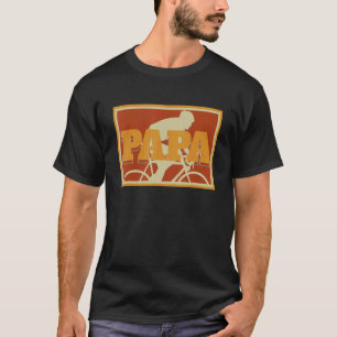 Mens Radfahrer Vintager Retroradfahrer P T-Shirt