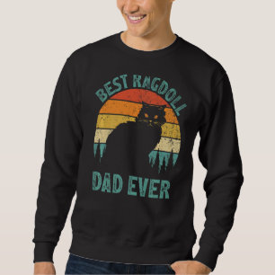 Mens Ragdoll Vintag Bester Ragdoll Vater je Vater Sweatshirt