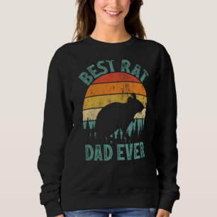 Mens Rat Vintag Bester Rat Vater je Vatertag Sweatshirt
