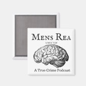 Mens Rea Magnet Square (Vorderseite/Rückseite)