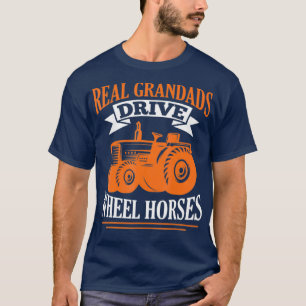 Mens Real Grandads Antriebsstrang Radpferde T-Shirt