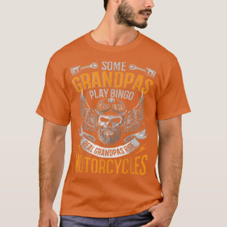 Mens Real Grandpas Ride Motorräder T-Shirt