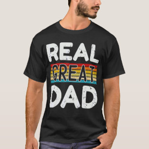 Mens Real Great Vater Vatertag Zitat Sprichwort 8 T-Shirt