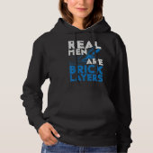 Mens Real Men Are Bricklayers Bircklaying Bricks J Hoodie (Vorderseite)