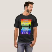 Mens Real Men Pride LGBTQ Bienen Funny Gay Rainbow T-Shirt (Vorne ganz)
