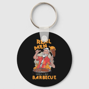 Mens Real Men riechen wie Grillfleisch Grill Funny Schlüsselanhänger