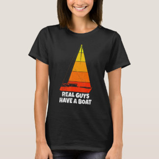 Mens Real Typ Reitboot Kapitän Skipper Boater T-Shirt