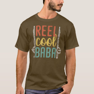 Mens Reel Cool Baba Funny Fishing Fathday Fish T-Shirt