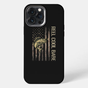 Mens Reel Cool Babe Fishing Camoflauge Amerika iPhone 13 Pro Max Hülle
