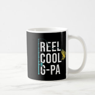 Mens Reel Cool G-PA Fishing Shirt Funny Opa Frisch Kaffeetasse