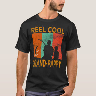Mens Reel Cool Grand Pappy Fishing Daddy Vintag D T-Shirt