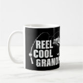 Mens Reel Cool Grandpa Design mit Fisch und Fishin Kaffeetasse (Links)