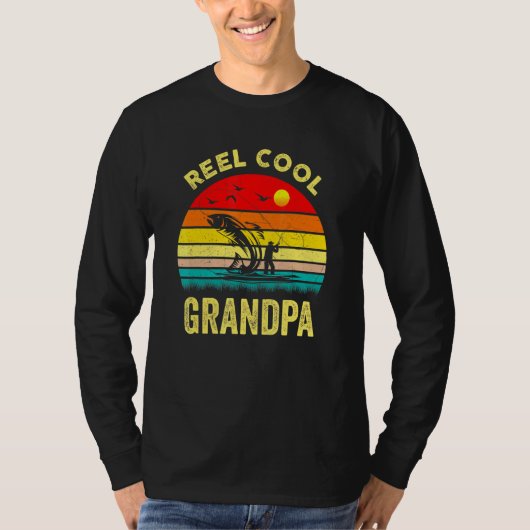 Mens Reel Cool Grandpa - Fischen von Vater oder Gr T-Shirt (Vorderseite)
