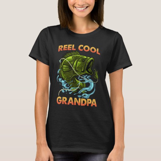 Mens Reel Cool Grandpa Shirt Funny Valentine Fathe (Vorderseite)