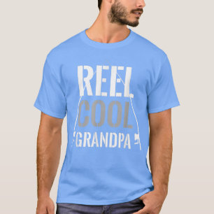 Mens Reel Cool Großvater Fischen Großvater Geschen T-Shirt