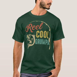 Mens Reel Cool Grumpa Angeln Shirts, Spaß Väter T-Shirt