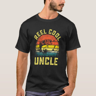 Mens Reel Cool Oncle Fish Fishing Fishing Vaters D T-Shirt