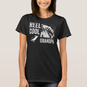 Mens Reel Cool Opa Fishing Funny Vathday T-Shirt