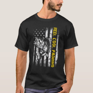 Mens Reel Cool Padrino Angeln Vintag T-Shirt