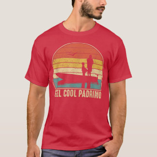 Mens Reel Cool Padrino FishingFunny Fish Vintage 9 T-Shirt