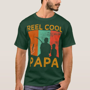 Mens Reel Cool Papa Angela Daddy Vintag Opa T-Shirt