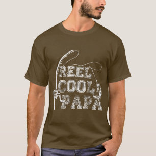 Mens Reel Cool Papa Fishing s, Fun Vaters Day Fats T-Shirt