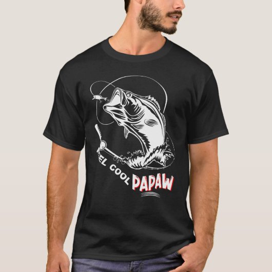Mens Reel Cool Papaw Fisherman Papaw Father Day Fi T-Shirt (Vorderseite)