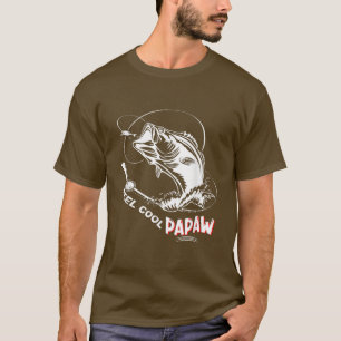 Mens Reel Cool Papaw Fisherman Papaw Pater Day Gi T-Shirt