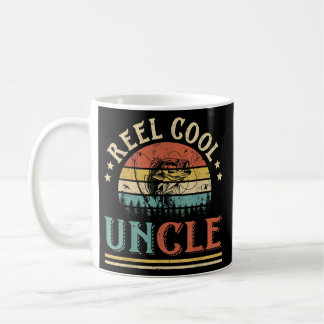 Mens Reel Cool Uncle Men Fishing Lovers Vintage Kaffeetasse