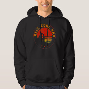 Mens Reel Cool Vater Fisherman Daddy Vatertag Fis Hoodie