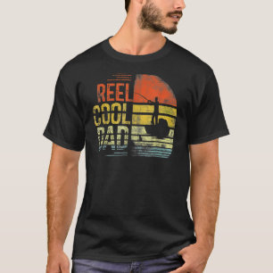 Mens Reel Cool Vater Fisherman Daddy Vatertag Fis T-Shirt