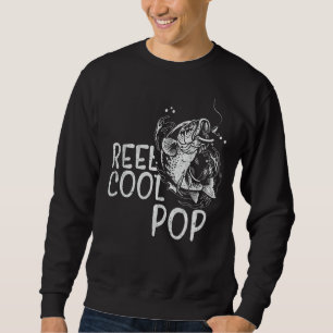 Mens Reel Cooler Pop Angeln Vatertag Großvater D Sweatshirt