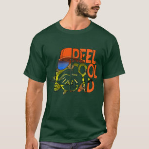 Mens Reel Cooler Vater Angelsonnenbrille Witziger T-Shirt