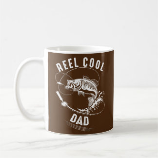 Mens Reel Cooler Vater Fischen Vatertag Fischer Kaffeetasse