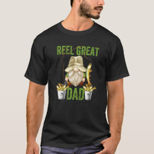 Mens Reel großer Vater für Großmütter Gnome Fishin T-Shirt
