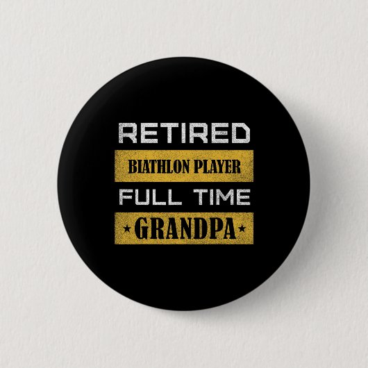 Mens Remüde Biathlon Player Full Time Opa Button (Vorderseite)