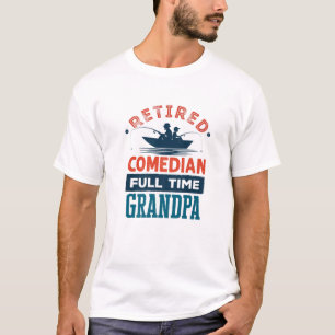 Mens Remüde Comedian Full Time Opa Plumbing R T-Shirt