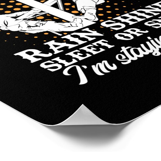 Mens Remüde Lineman Lineworker Rente Poster (Ecke)