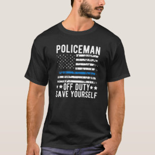 Mens Remüde Polizisten Polizisten der Dienst Sav T-Shirt
