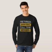 Mens Retired Civil Engineer Full Time Grandpa T-Shirt (Vorne ganz)