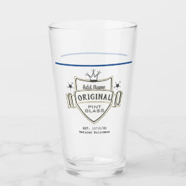 Mens RETIREMENT (ADD NAME) Thin Blue Line Law Glas