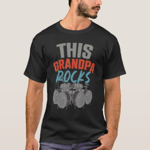 Mens Retirement Rumüde Opa Drummer Musiker M T-Shirt