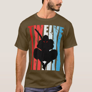 Mens Retro 12. Geburtstag für Ninja Men Samurai We T-Shirt