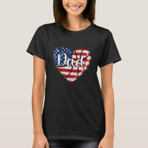 Mens Retro 4. Juli Patriotic Basketball Vater Us T-Shirt