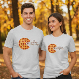 Men's Retro Arcade Pumpkin Pie Thanksgiving Tri-Blend Shirt