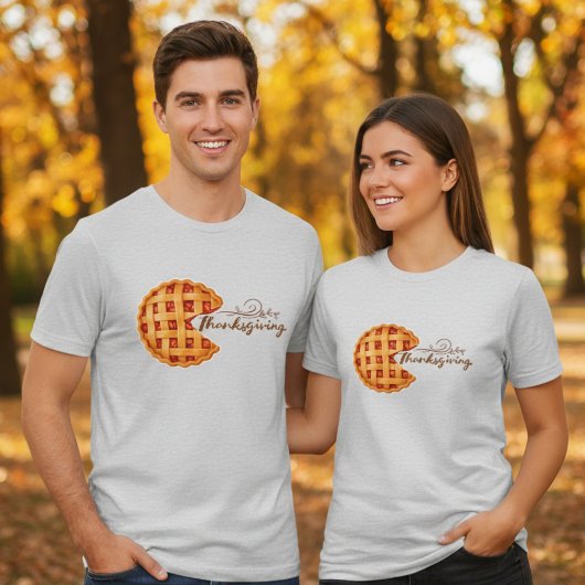 Men's Retro Arcade Pumpkin Pie Thanksgiving Tri-Blend Shirt